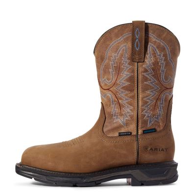 Ariat Work: WorkHog XT Waterproof Carbon Toe Zapatos de Seguridad Hombre - Marrones (TQUOC2689)